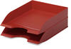 Durable Briefablagen (Basic, für Format DIN A4 bis C4, stapelbar) 6 Stück, rot,