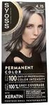 SYOSS Coloration, Haarfarbe Stufe 3 4_15 DUSTY CHROM, intensiver metallischer...