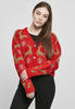 Urban Classics Damen TB4558-Ladies Short Oversized Christmas Cardigan Sweatshirt,
