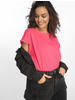 Urban Classics Damen Ladies Extended Shoulder Tee T-Shirt, pinkgrapefruit, 3XL
