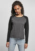 Urban Classics Damen TB4539-Ladies Contrast Raglan Longsleeve T-Shirt,