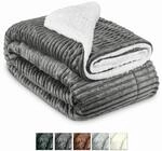 Beautissu Sherpa Decke Kuscheldecke Glitzereffekt XL in Lammfell-Optik |...
