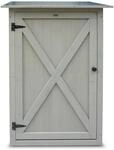 HABAU Gartenschrank mit Flachdach | Wetterfester Outdoorschrank mit Regalb&ouml;den 