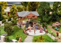 H0 Musikpavillon mit tanzenden Figuren