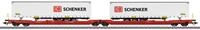 M&auml;rklin H0 Gelenk-Taschenwagen Sdggmrss 738 der DB AG (47470)