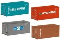 H0 Containerset 20ft. 4x