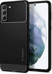 Spigen Rugged Armor H&uuml;lle Kompatibel mit Samsung Galaxy S21 -Schwarz