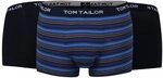 TOM TAILOR Herren Boxershorts Blau-dunkel-ringel L