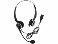 Jabra GN2100 Telecoil Duo Noise-Cancelling-Kabel-Headset für Festnetztelefone,