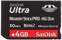 SanDisk Ultra II Memory Stick Pro Duo Speicherkarte 4 GB (Retailverpackung)
