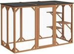 Wiltec Freilaufgehege Katzen 180 x 80 x 111,8 cm mit 3 Liegefl&auml;chen,...