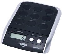 Wedo 485001 Elektronische Universalwaage Optimo 5000 (5000g/1g) schwarz/silber