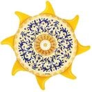 Bestway Luftmatratze, Mediterane Sonne, 226 x 226 cm, 43391, Gelb