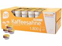 Hellma Kaffeesahne 10% Fett 240 Stk. je 7,5 g - 1,8 kg Vorrats-Box, Milchersatz...