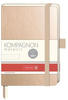Brunnen 105553891 Notizbuch Kompagnon Metallic (Hardcover Einband, 9,5 x 12,8...