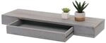 Mendler Wandregal HWC-H37, Schweberegal Wandboard H&auml;ngeregal Regal, Schublade