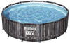 Bestway Steel Pro MAX Frame Pool Komplett-Set mit Filterpumpe Ø 427 x 107 cm,