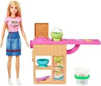 Barbie GHK43 - Pasta-Spielset mit Puppe (blond) und Arbeitsbereich, mit...