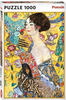 Piatnik PIA5527 1000 Teile Puzzle Dame mit Fächer von Gustav Klimt
