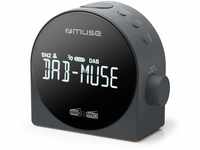 Muse M-185CDB schwarz Uhrenradio DAB+ DUAL-Alarm Radiowecker digital