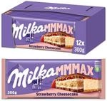 Milka Strawberry Cheesecake 12 x 300 g &ndash; Schokoladentafel aus Alpenmilch mit