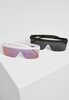 Urban Classics Unisex TB3554-Sunglasses Rhodos 2-Pack Sonnenbrille, Black/White, one