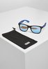 Urban Classics Unisex Sunglasses Likoma Mirror UC Sonnenbrille, Black/Blue, one Size