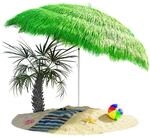 Kingsleeve&reg; Sonnenschirm Hawaii &Oslash;160cm Neigbar H&ouml;henverstellbar UV Schutz 30+