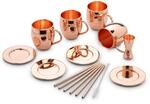 ECHTWERK Moscow Mule Becher Set 13 tlg &ndash; 4&times;500 ml Edelstahlbecher in Kupferoptik