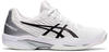 Asics Damen Solution Speed FF 2 Clay Tennis Shoe, White/Black, 42 EU