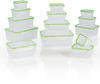 GOURMETmaxx Frischhaltedosen mit Deckel Klick-it 14-Dosen-Set | Aufbewahrungsbox für
