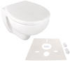 Calmwaters® Spülrandloses Wand WC im Set mit WC Sitz & Schallschutz,
