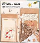 folia 9383 - Adventskalender-Set "Falala", 97-teiliges DIY Bastel-Set zur Gestaltung