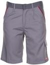 Planam 2371040 Highline Shorts, Zink/Schiefer/Rot, Gr&ouml;&szlig;e XS