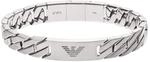 Emporio Armani Armband F&uuml;r M&auml;nner Heritage, 18,50 Cm +/-1,00 Cm Silbernes