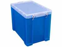 Really Useful Aufbewahrungsbox aus Karton, 19 TB, 19 l, Transparent/Blau