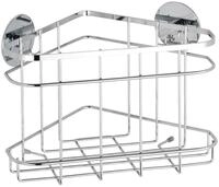 WENKO Turbo-Loc&reg; Edelstahl Eckablage - Befestigen ohne Bohren, Edelstahl rostfrei,
