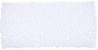 WENKO Wanneneinlage Paradise White, Kunststoff (TPR), 36 x 71 cm, Wei&szlig;