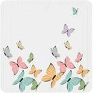 Kleine Wolke Duscheinlage Butterflies Multicolor 55 x 55 cm