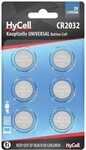 HyCell 6x CR2032 Batterie Lithium Knopfzelle 3V / Qualitativ hochwertige