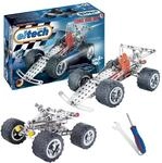 eitech Rennwagen und Quad - Metallbaukasten 00092, 3 Modelle und 180+ Teile 