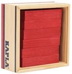 KAPLA &ndash; Set mit 40 roten Baukl&ouml;tzen &ndash; Holzspielzeug und -Spiele,...