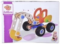 Eichhorn 100039087 - Bagger 90-teilig Holz-Konstruktions-Set, 3 Verschiedene