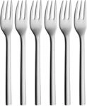 WMF Nuova Kuchengabel Set 6-teilig, 16 cm, Cromargan Edelstahl poliert, gl&auml;nzend,