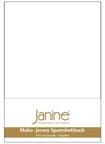 Janine Spannbetttuch 5007 Mako Jersey 90/190 bis 100/200 cm wei&szlig; Fb. 10