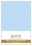Janine Spannbetttuch 5007 Mako Jersey 90/190 bis 100/200 cm hellblau Fb. 12