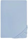 biberna Deluxe Jersey-Elastic-Spannbetttuch 180x200 cm - 200x220 cm blau | 97%