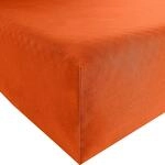 Bassetti Spannbettlaken Uni O1/893 Apricot Baumwolle/Elastan, Ma&szlig;e: 90cm x 190cm,