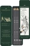 FABER-CASTELL - Bleistifte Set Graphite Aquarell 5-teilig | H&auml;rtegrade HB, 2B, 4B,