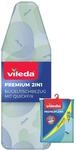 Vileda Premium 2in1 B&uuml;gelbrettbezug f&uuml;r Dampfb&uuml;gelstation, Silber-grau 